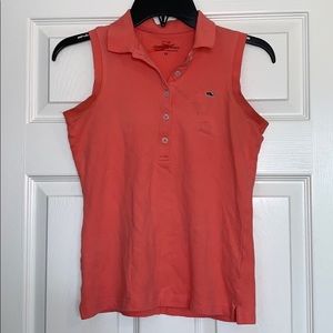 Vineyard Vines Coral Polo Tank Top SZ XS